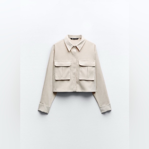 Zara Beige Corduroy Top and Pants - Picture 9 of 12